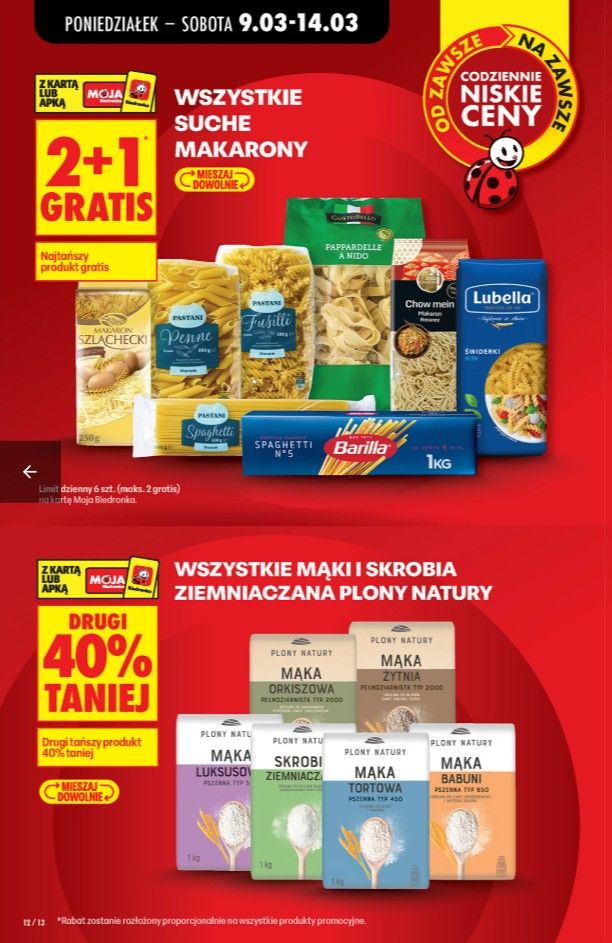 Od poniedziałku w Biedronce za 1 zł. "5+5 gratis" i tańsze mięso. Klienci będą brać po kilka sztuk