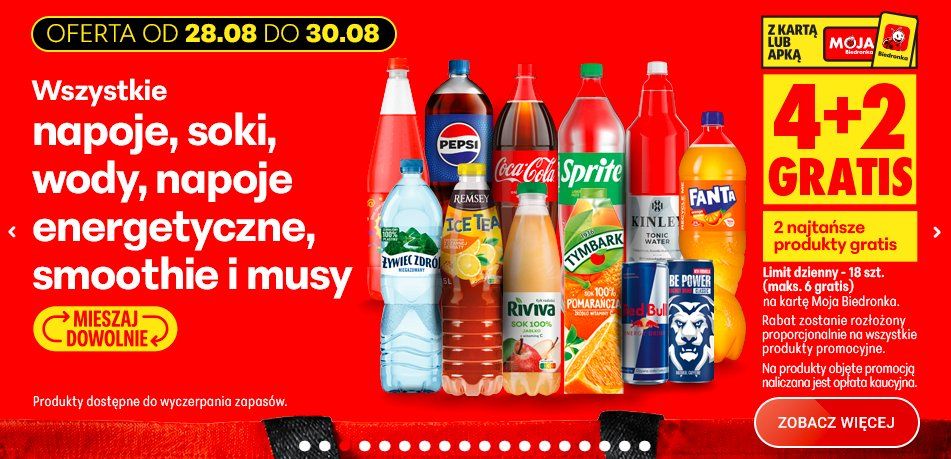 Promocyjne szaleństwo w Biedronce. W ofercie do niedzieli same hity