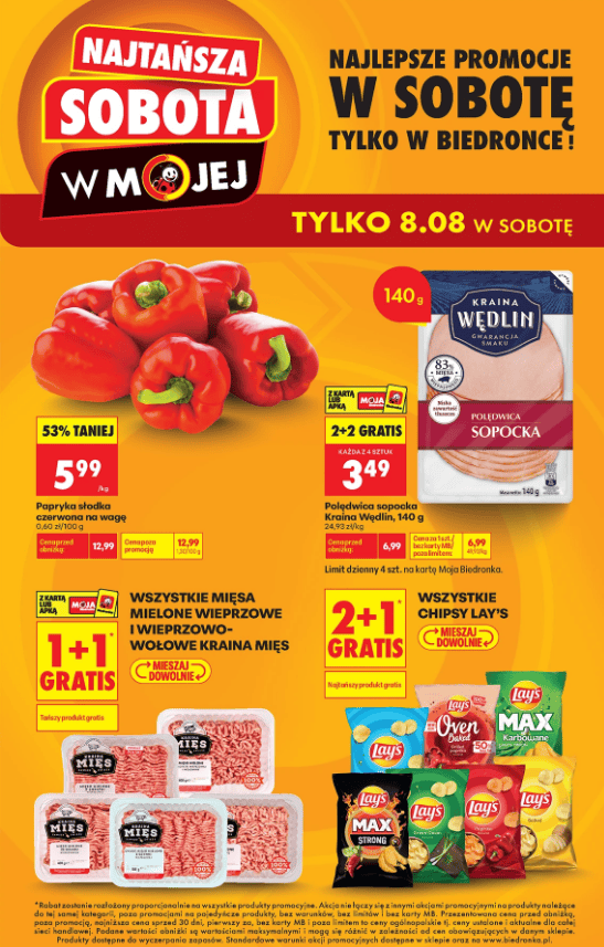 Szaleństwo w Biedronce, na klientów czekają akcje 1+1 gratis. Czas tylko do końca dnia