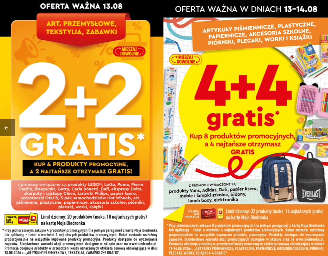 Szaleństwo w Biedronce, akcje 2+2 i 4+4. Czas tylko do jutra, na takie promocje czekali klienci