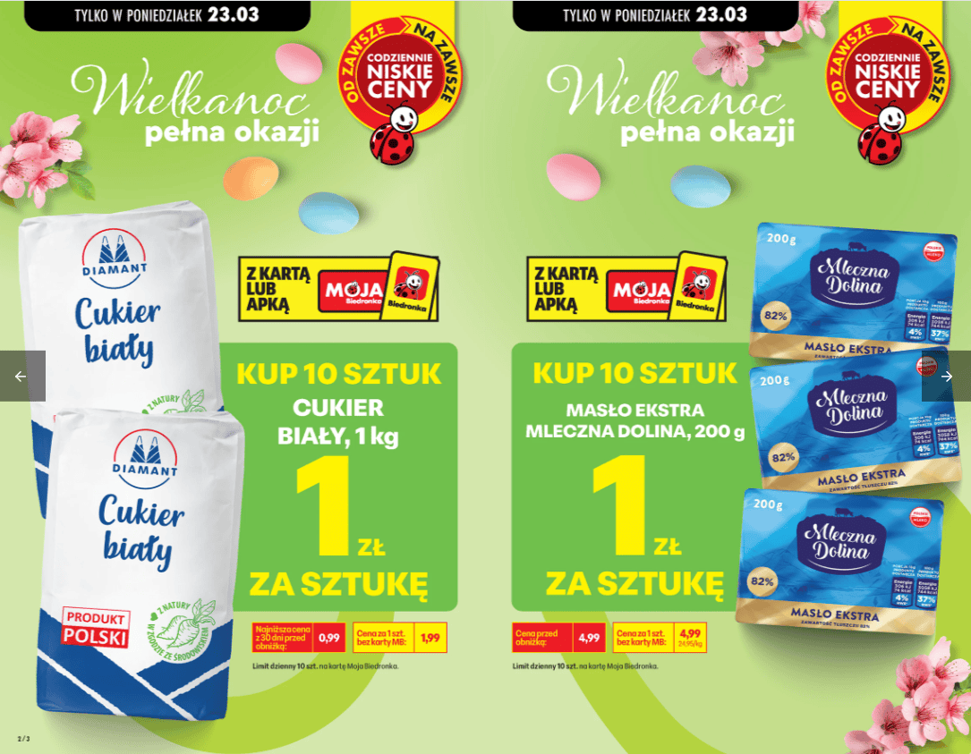 Biedronka wyprzedaje masło za 1 zł. Takiej promocji nie było od dawna, jest jednak warunek