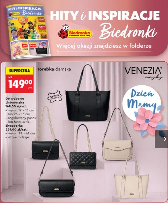 Biedronka ponownie stawia na ekskluzywną markę. Te torebki to hit wśród Polek