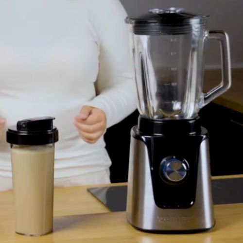 Przepyszny shake kawowo - orzechowy - z blenderem kielichowym Zelmer ZSB4860