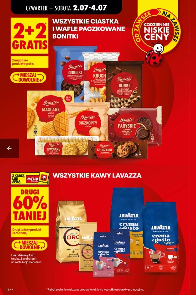 Od czwartku w Biedronce atrakcyjne promocje. 3+3 gratis na popularne produkty