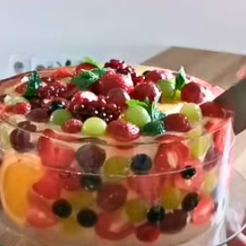 ciasto jelly fruit