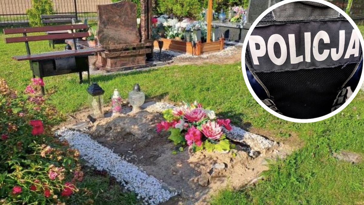 cmentarz grób policjant