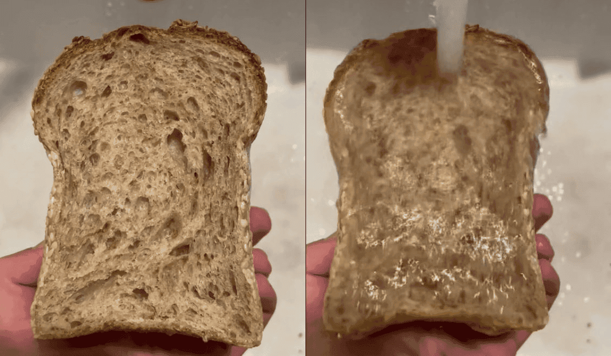 Odświeżanie czerstwego chleba