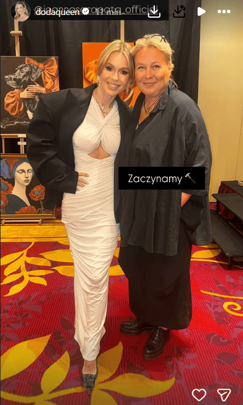 Aukcja już trwała. Była 19:44, gdy Doda to pokazała. Nie spodziewał się nikt