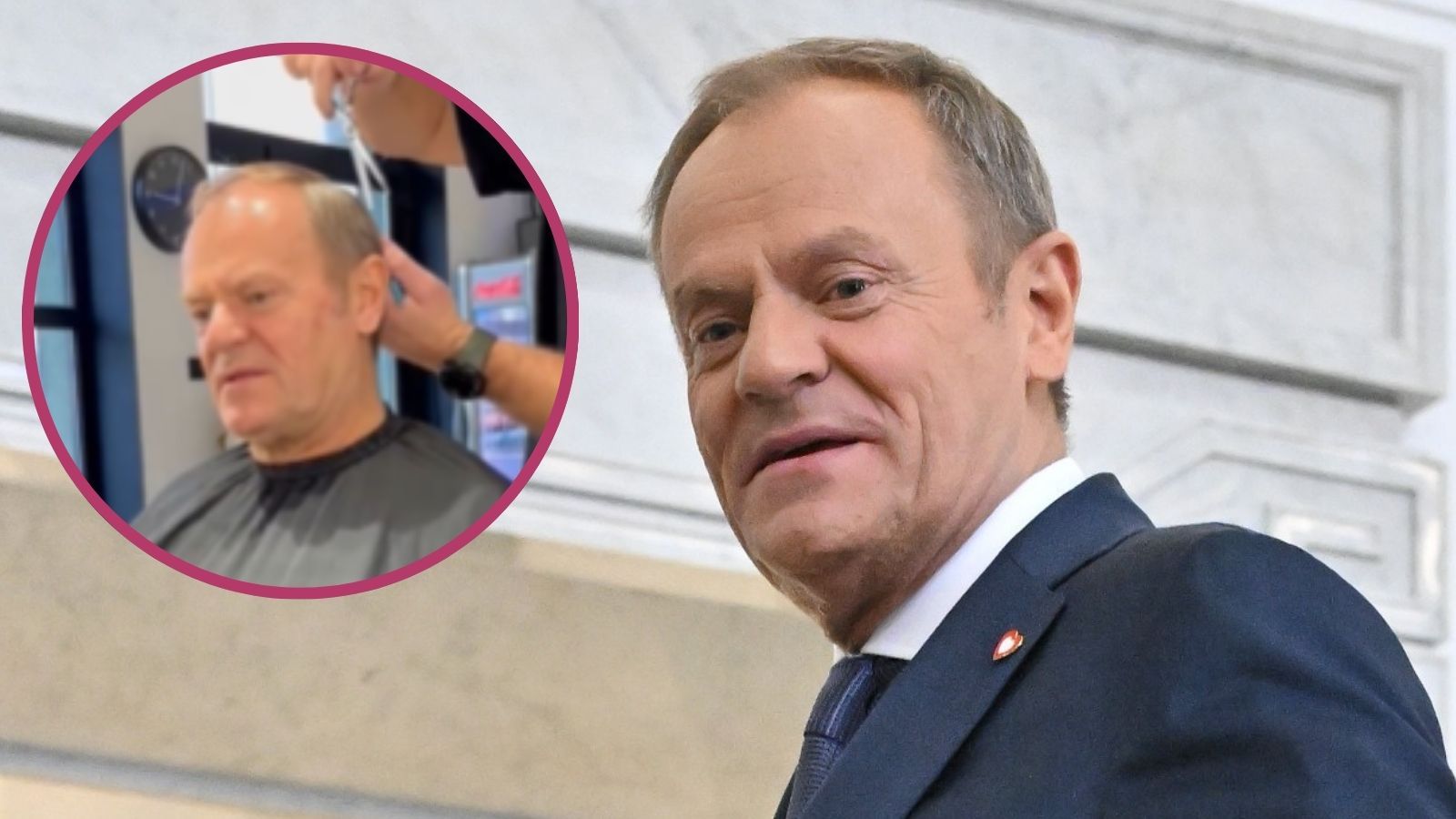 Donald Tusk przeszedł metamorfozę u barbera. Nagranie podbija sieć
