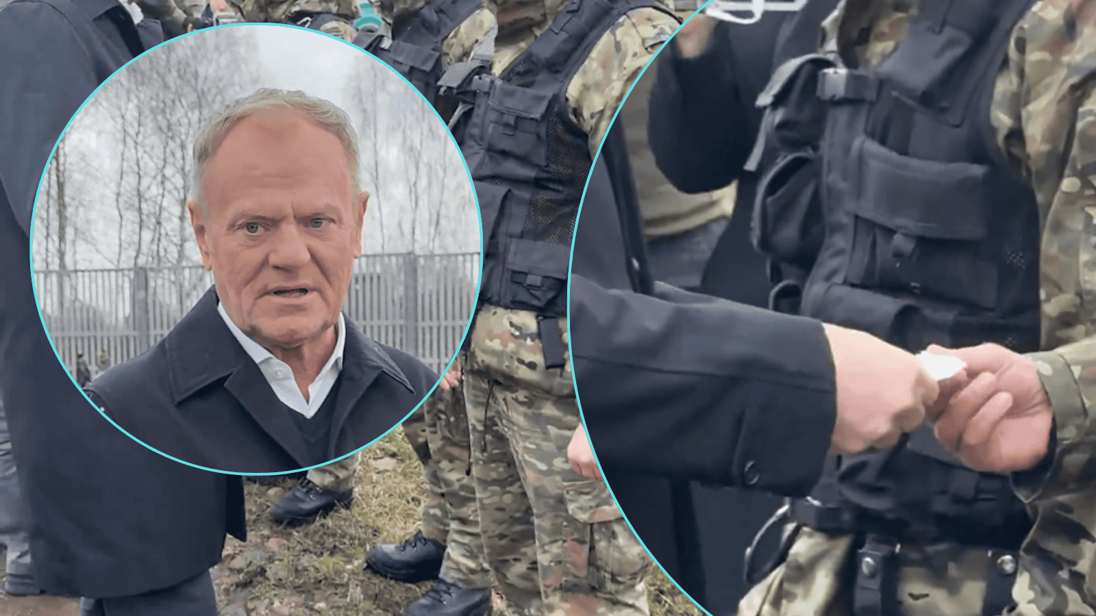 Donald Tusk udał się na granicę. Zdobył się na wyjątkowy gest