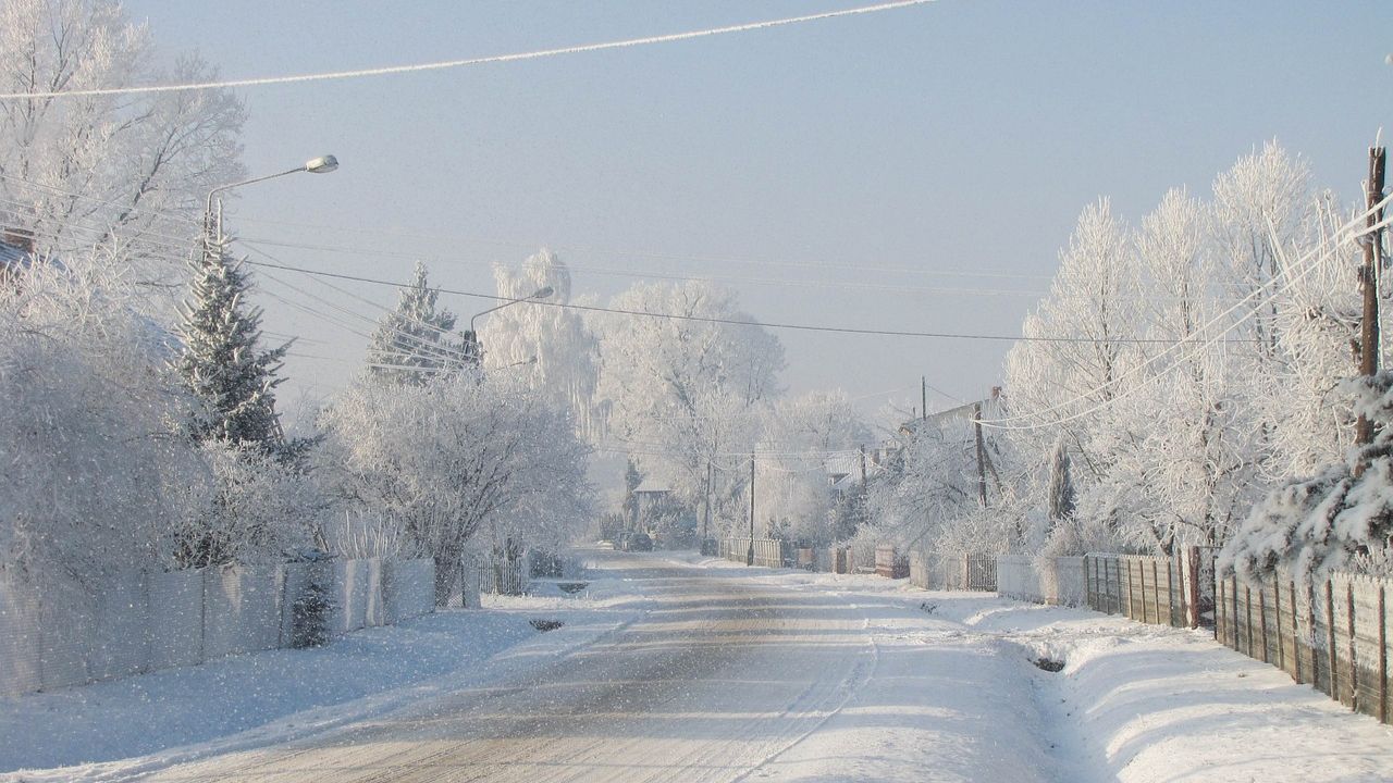 droga, śnieg