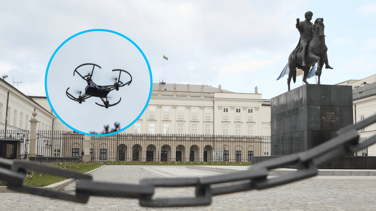 Drony nad Pałacem Prezydenckim. Zatrzymano dwie osoby, policja przekazała nowe ustalenia