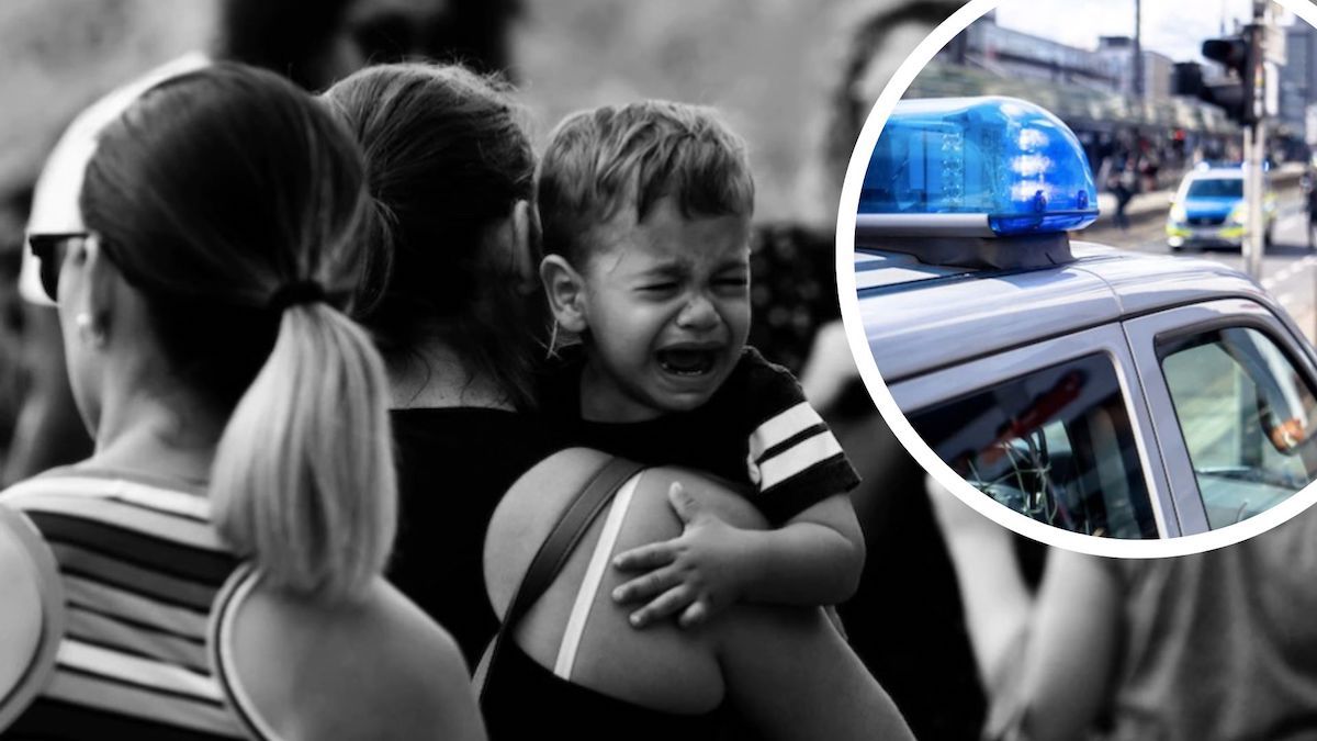 dziecko płacz policja