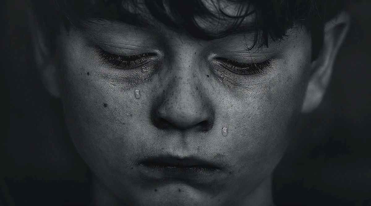 chłopiec płacz