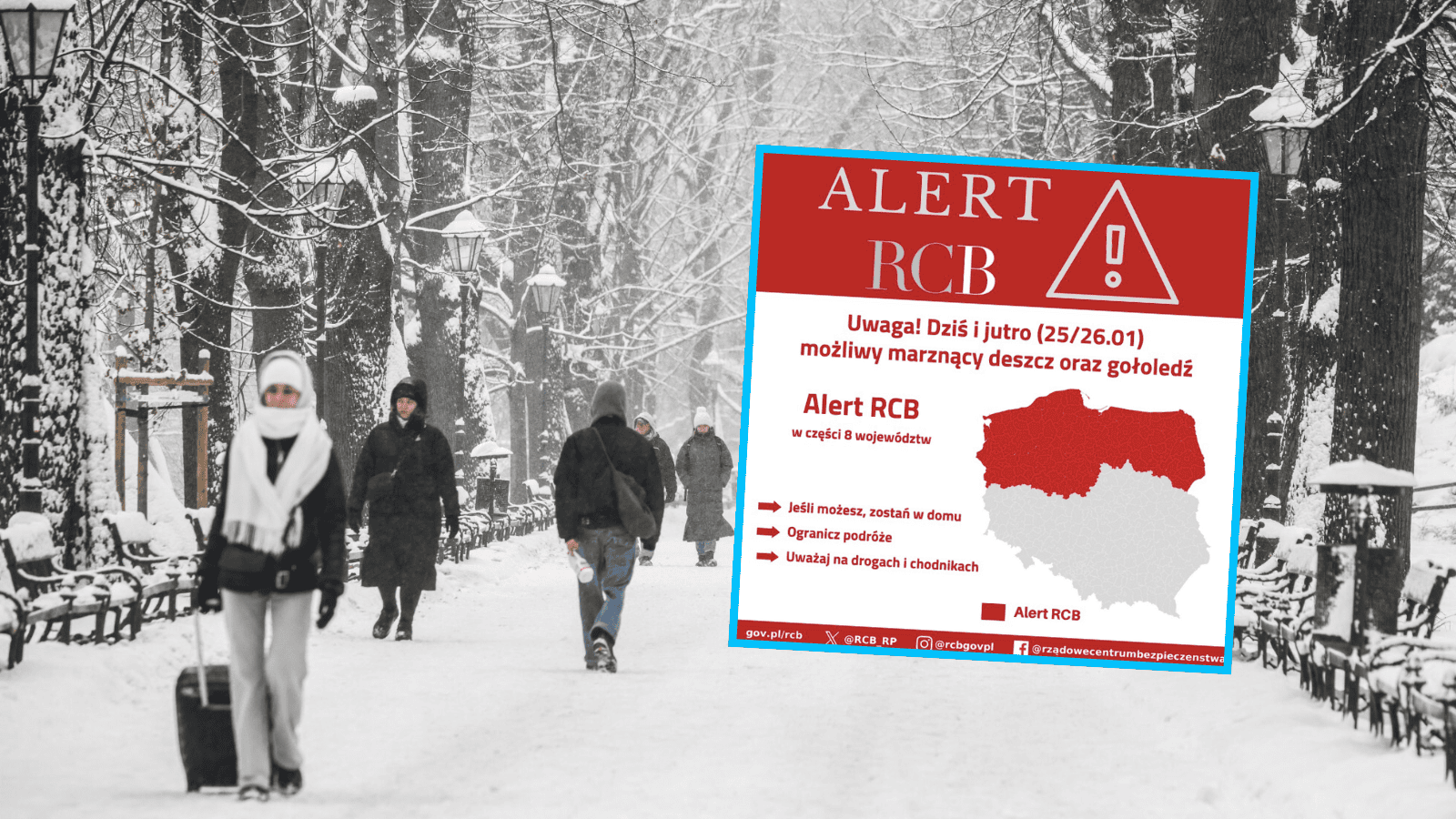 "Zostań w domu". Alert RCB dla tych województw