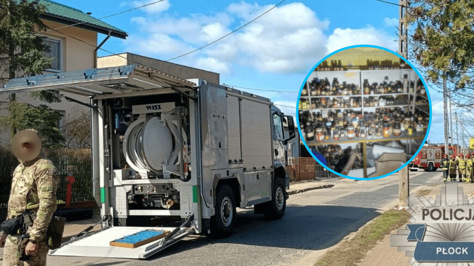 Ewakuacja, fot. KMP w Płocku