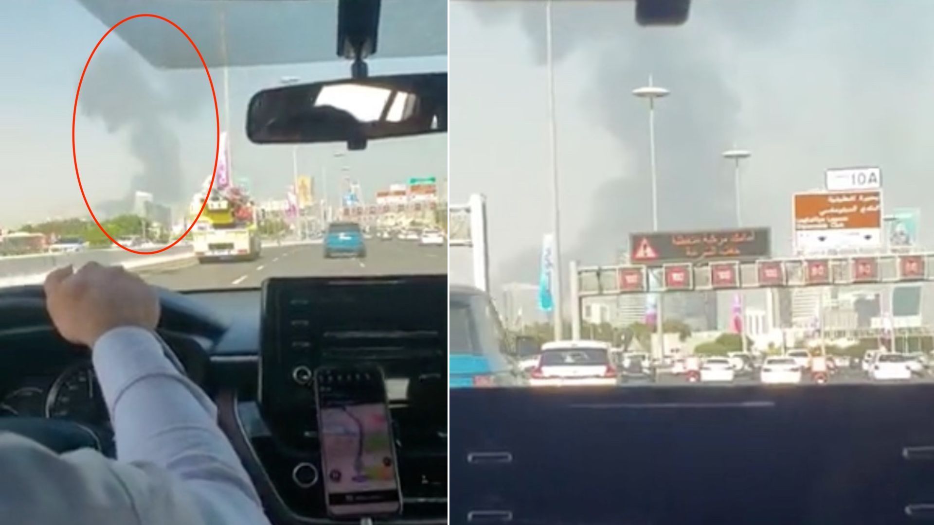 Pożar w Katarze: gęsty dym było widać z daleka