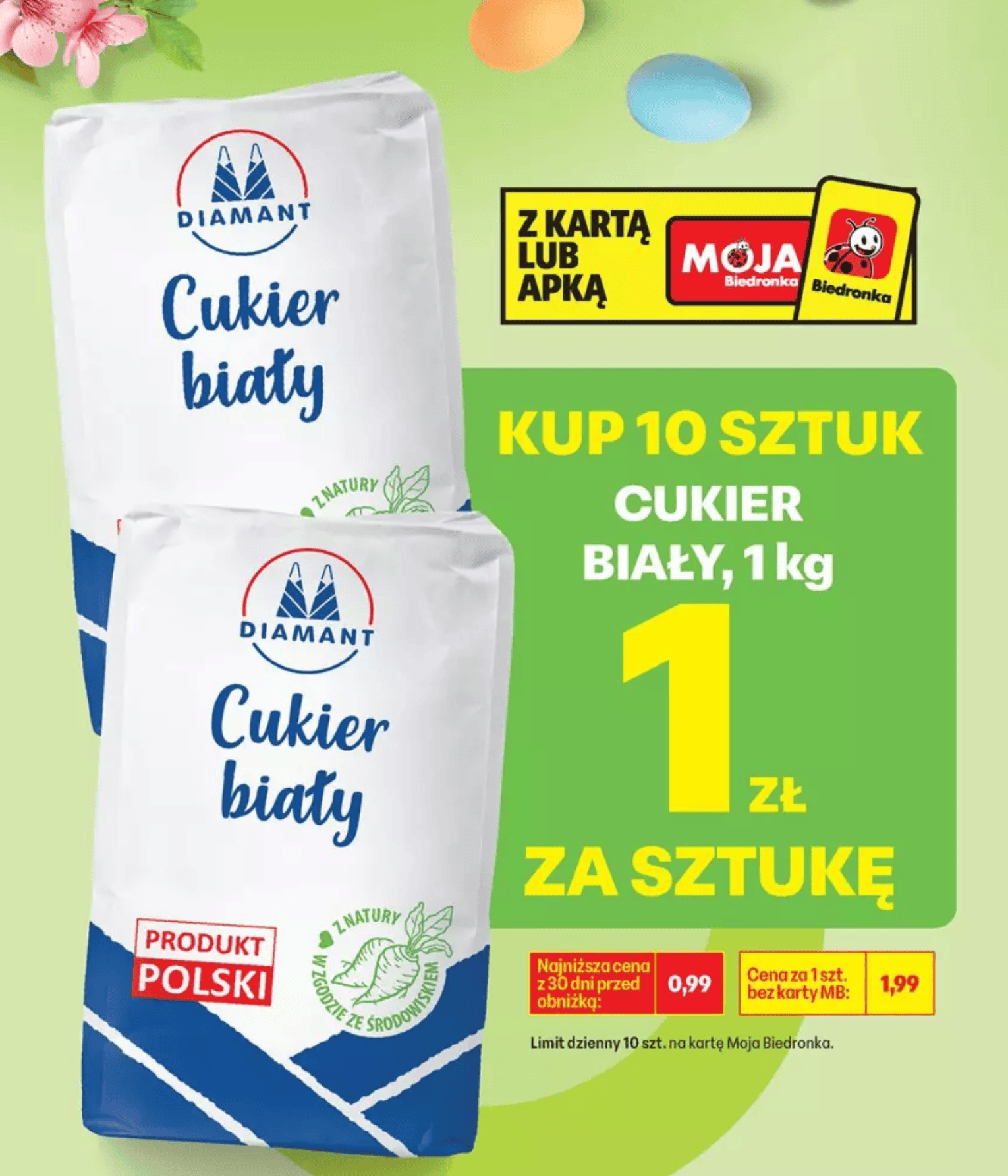 Tylko dziś: Masło i cukier po 1 zł w Biedronce. Wielka promocja na Wielkanoc, ale jest jeden haczyk