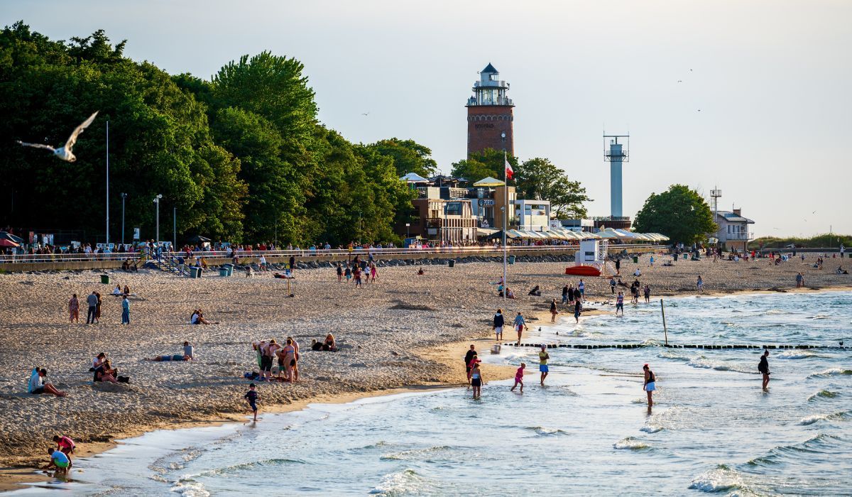 plaża w Kołobrzegu