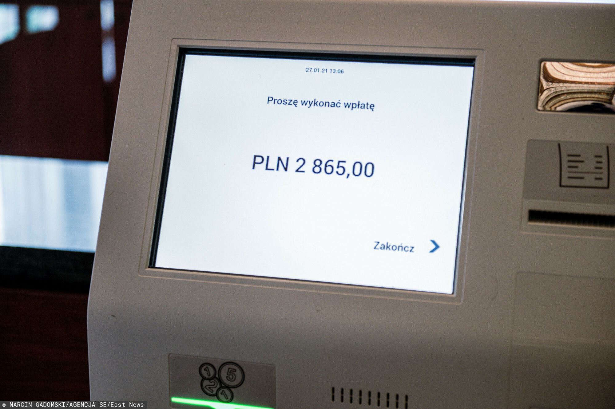 NBP automat wymieniający monety na banknoty
