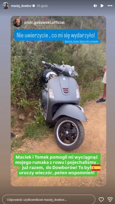 Problemy Gąsowskiego za granicą. "Wleciałem w rów". Konieczna była pomoc