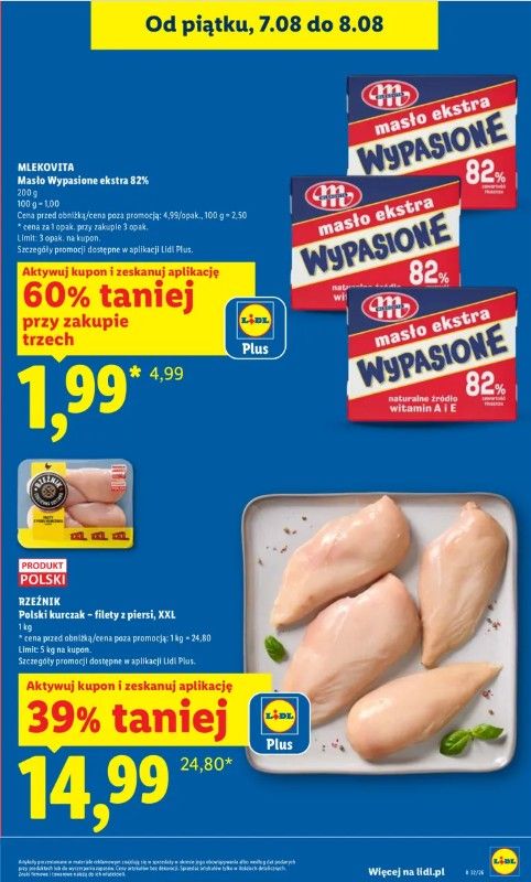 Od dziś przez dwa dni w Lidlu duże obniżki cen wybranych produktów. Taniej nawet o 60%