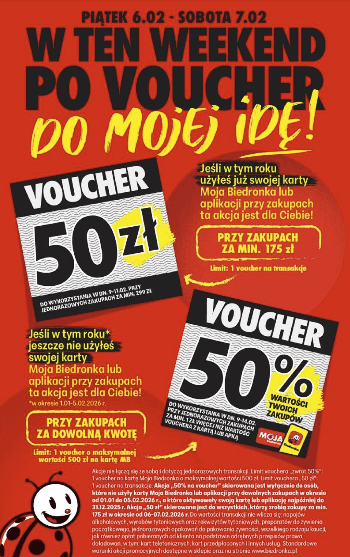 "5+5 gratis" i voucher na 50%. Biedronka kusi promocjami. Pod drzwiami ustawiają się kolejki