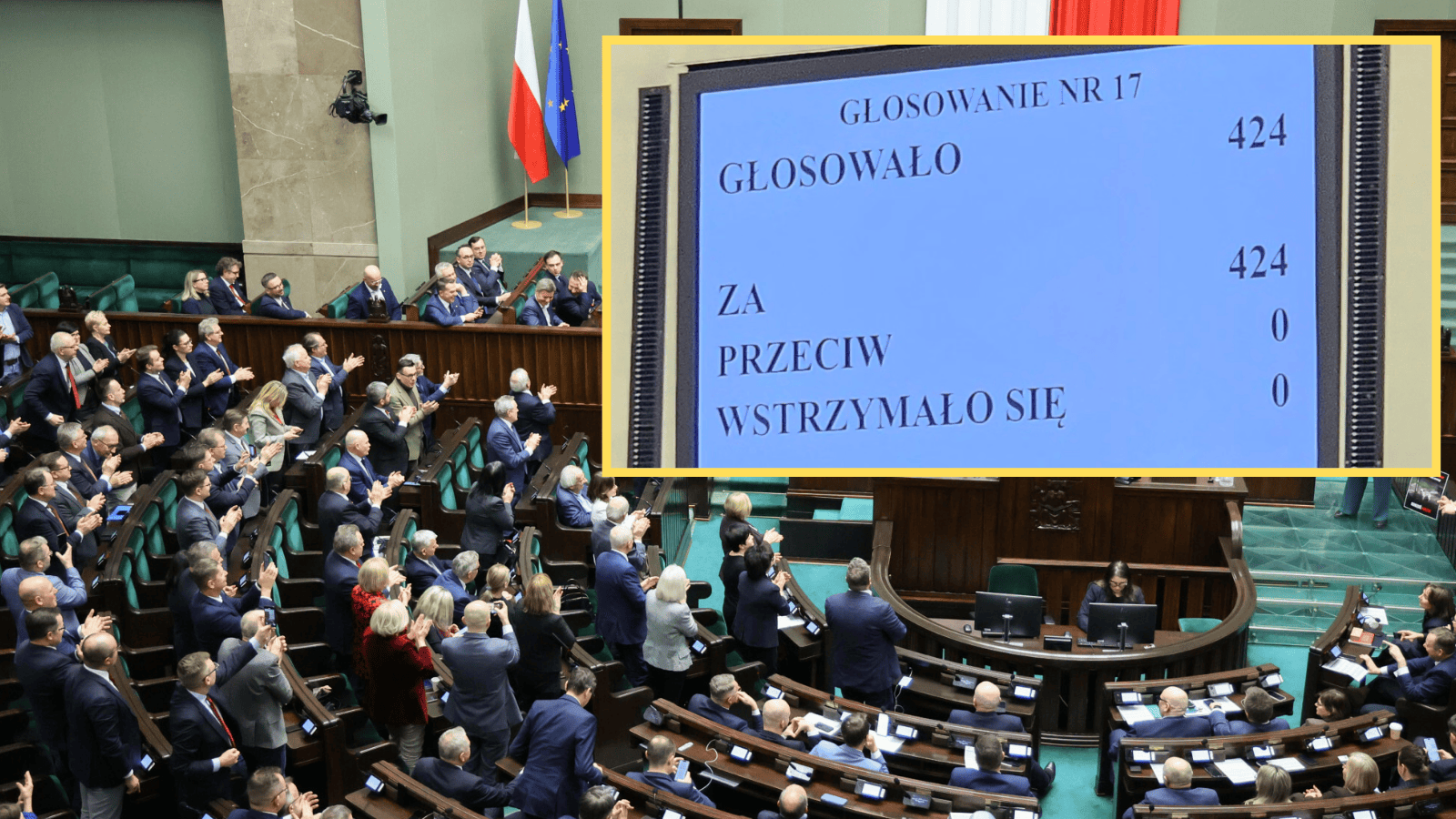 Nikt nie był przeciw, nikt się nie wstrzymał. Niespotykane głosowanie w sejmie
