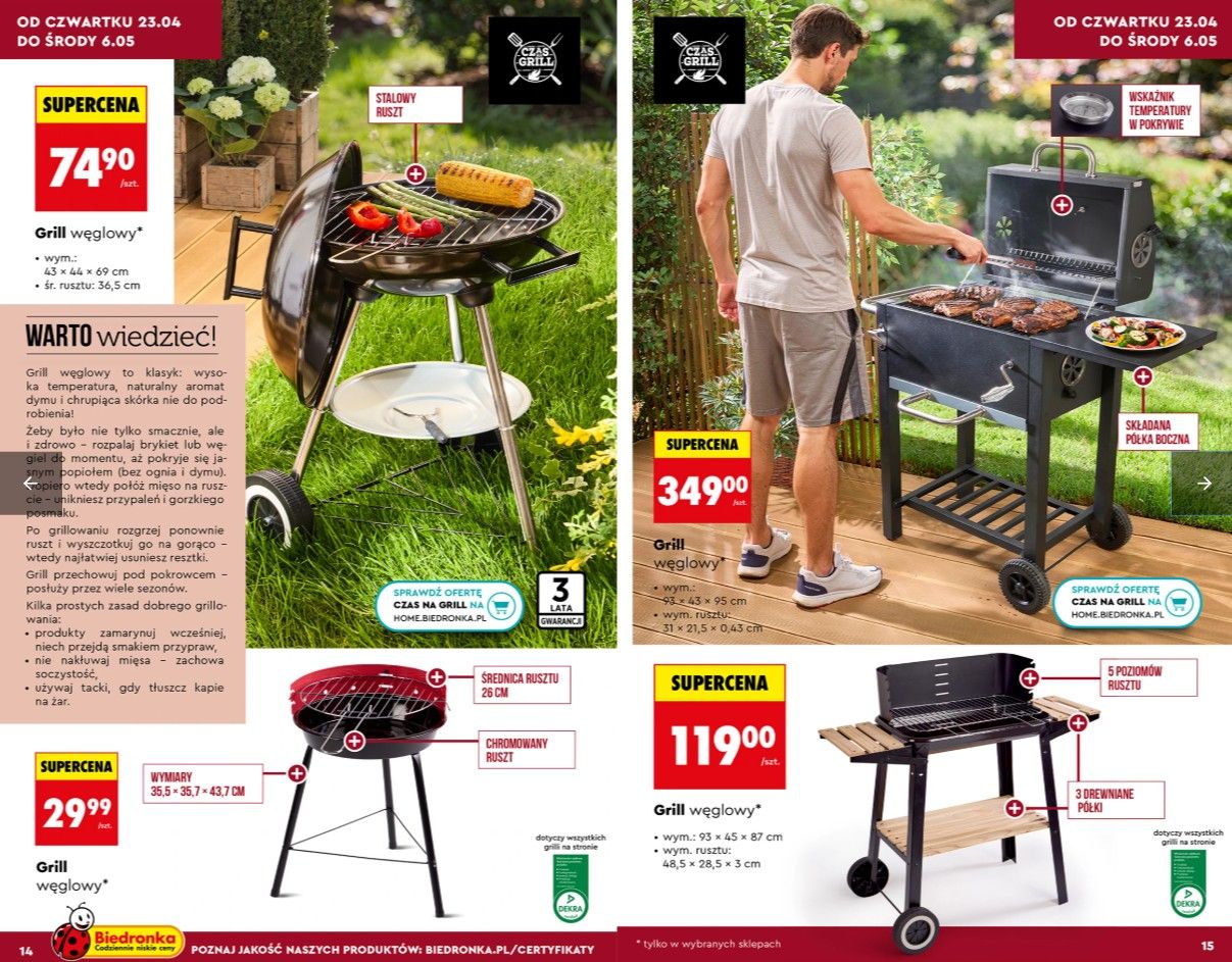 Biedronka startuje z ofertą na majówkę. Ta oferta rusza 20 kwietnia