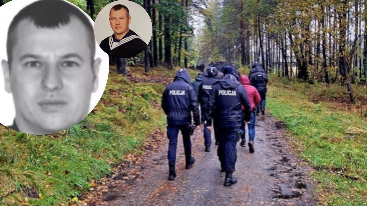 Grzegorz Borys policjanci las
