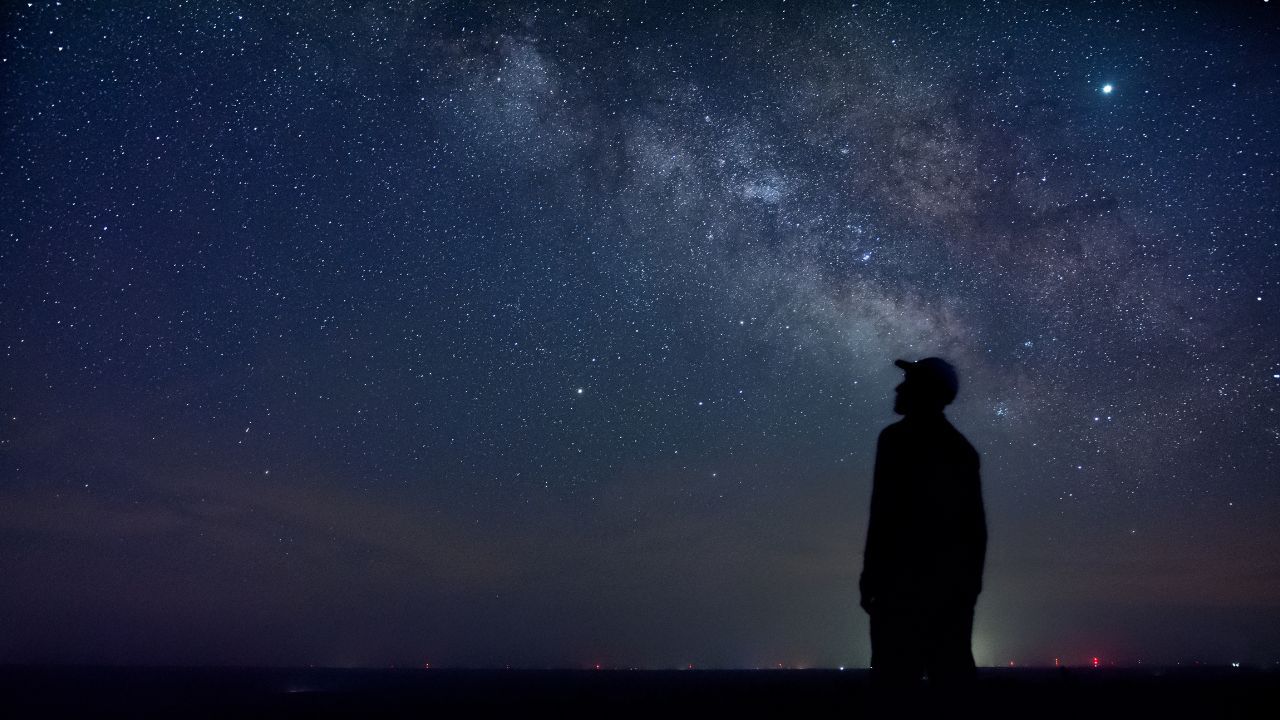 niebo, noc, gwiazdy, astronomia