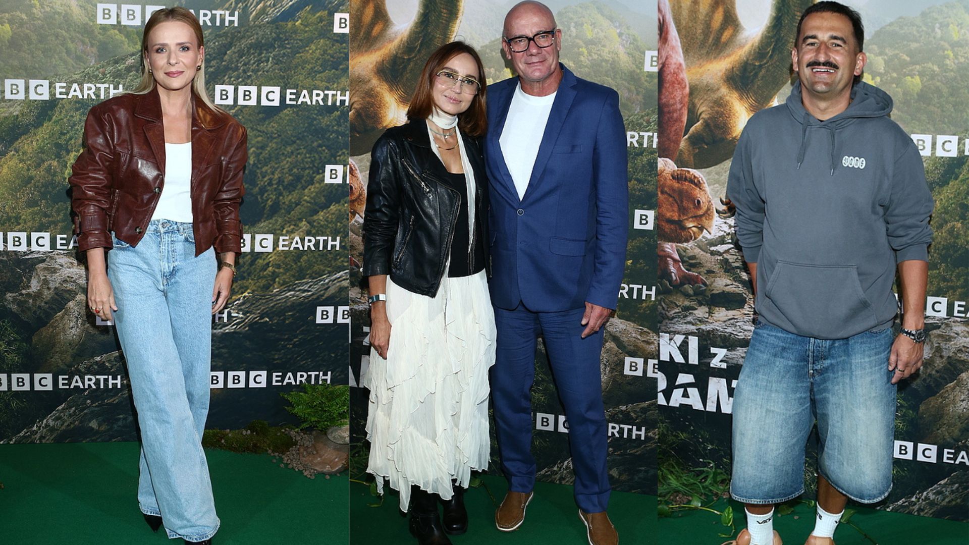 Gwiazdy na premierze "BBC Earth Wędrówki z dinozaurami". Partnerka Piotra Zelta skradła show