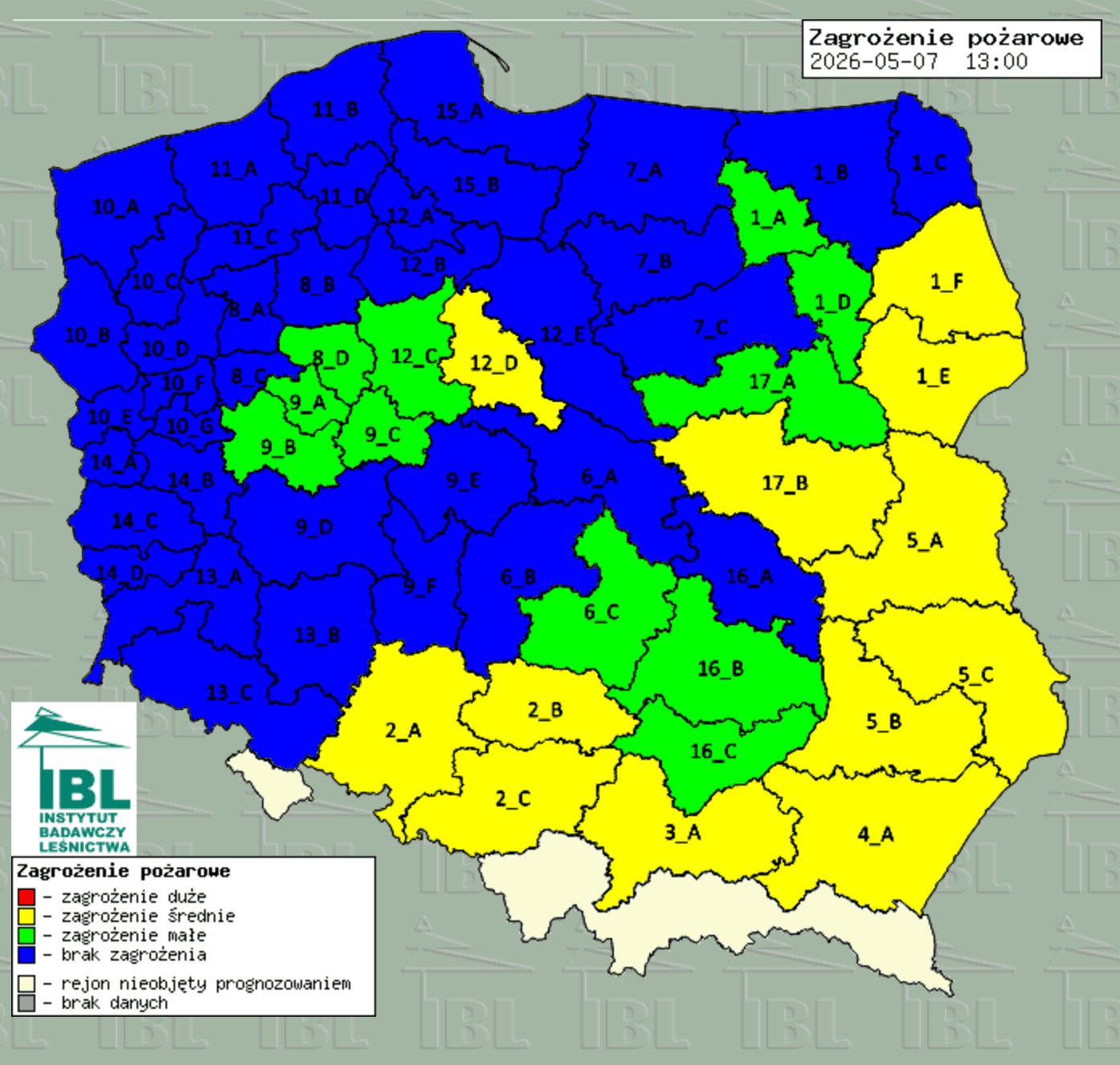 Zagrożenia pożarowe w 8 województwach. Wydano II. stopień ostrzeżenia