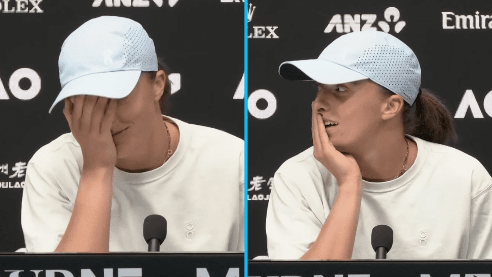 Nietypowe sceny tuż po meczu Świątek. Polka nie wytrzymała, nagle złapała się za twarz