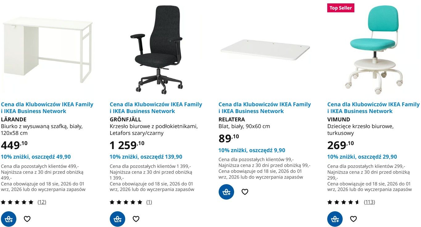 IKEA obniża ceny przed 1 września. 10 proc. rabatu na ważną kategorię