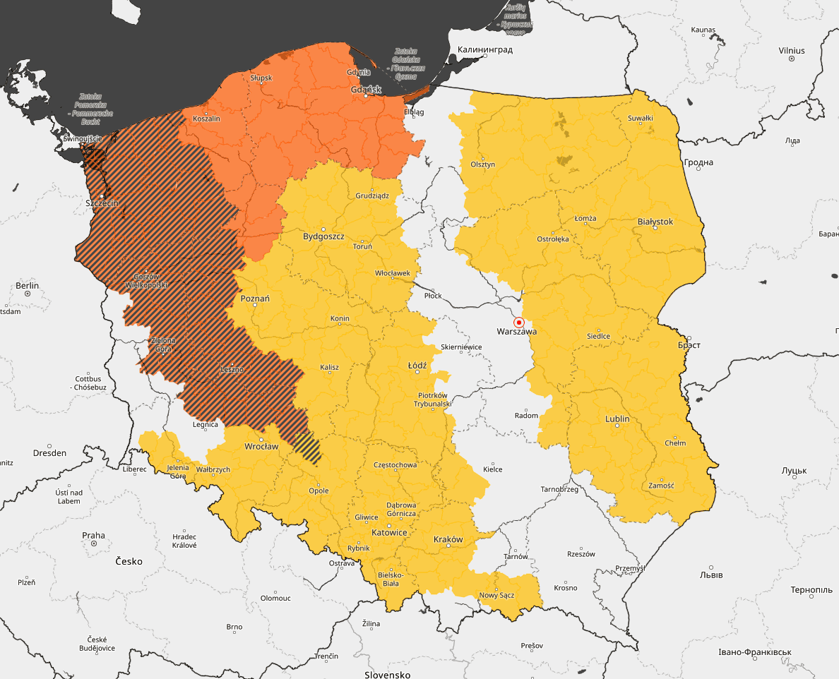 Alerty pogodowe nie ustają. Meteorolodzy ostrzegają przed zagrożeniem w całej Polsce