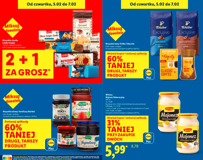 Lidl zaszalał. Od czwartku długa lista promocji i "5+5 gratis". Zrób zapas, a nie pożałujesz
