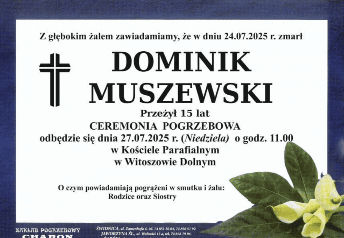 Śmierć 15-letniego Dominika wstrząsnęła Polską. Prokuratura wskazała winnych utonięcia harcerza