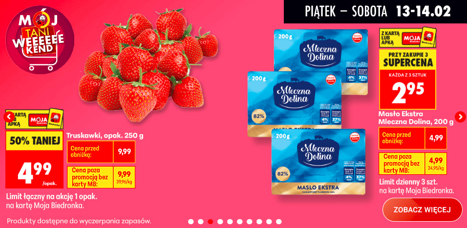 W Biedronce oszaleli. Takie promocje tylko do jutra, jeden produkt znika w mig, ale są limity