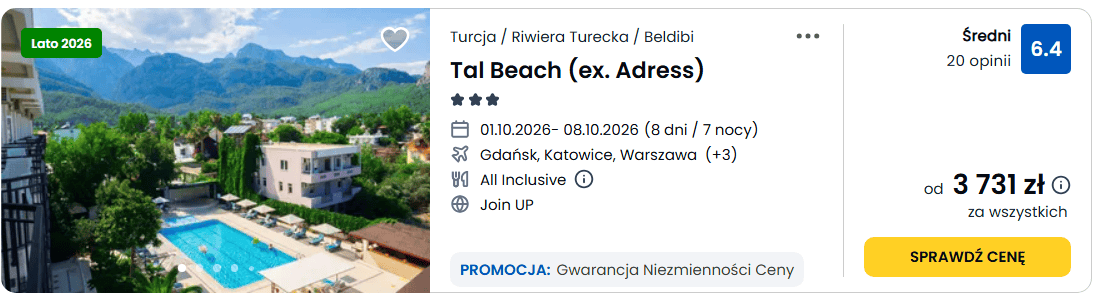 To tam Polacy lecą po sezonie wakacyjnym. Teraz urlop w raju all inclusive jeszcze taniej