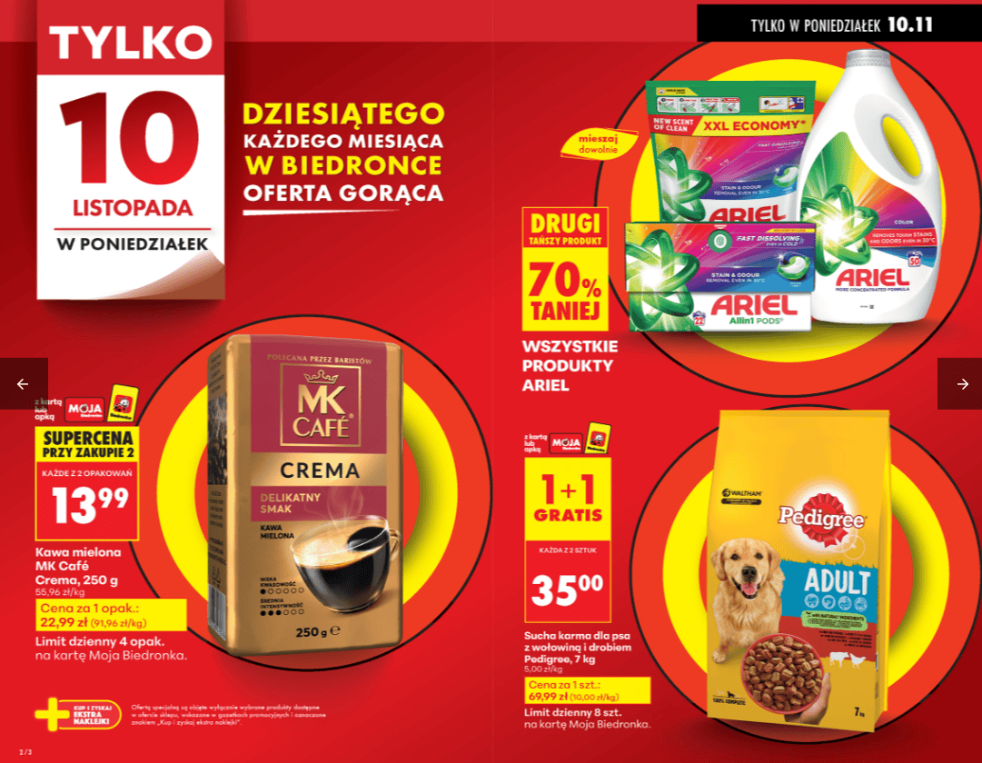 Tylko w poniedziałek w Biedronce. "3+3 gratis" i obniżki do 70 proc. Polacy pospieszą na zakupy