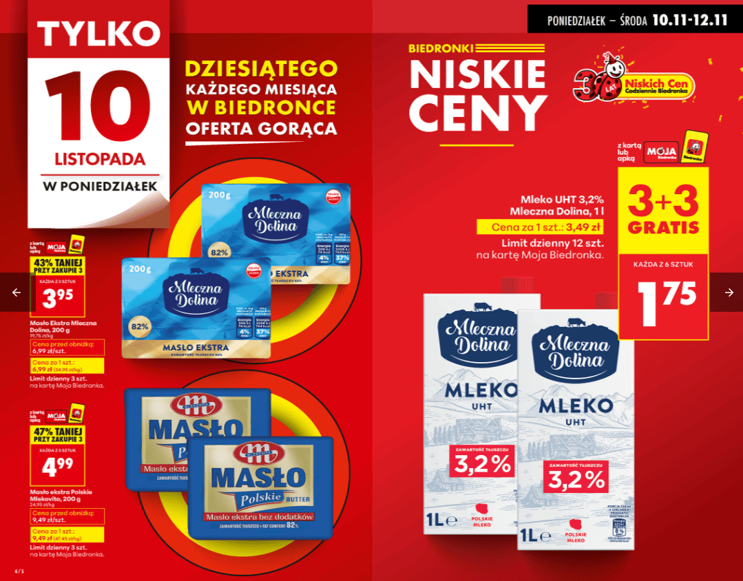 Tylko w poniedziałek w Biedronce. "3+3 gratis" i obniżki do 70 proc. Polacy pospieszą na zakupy