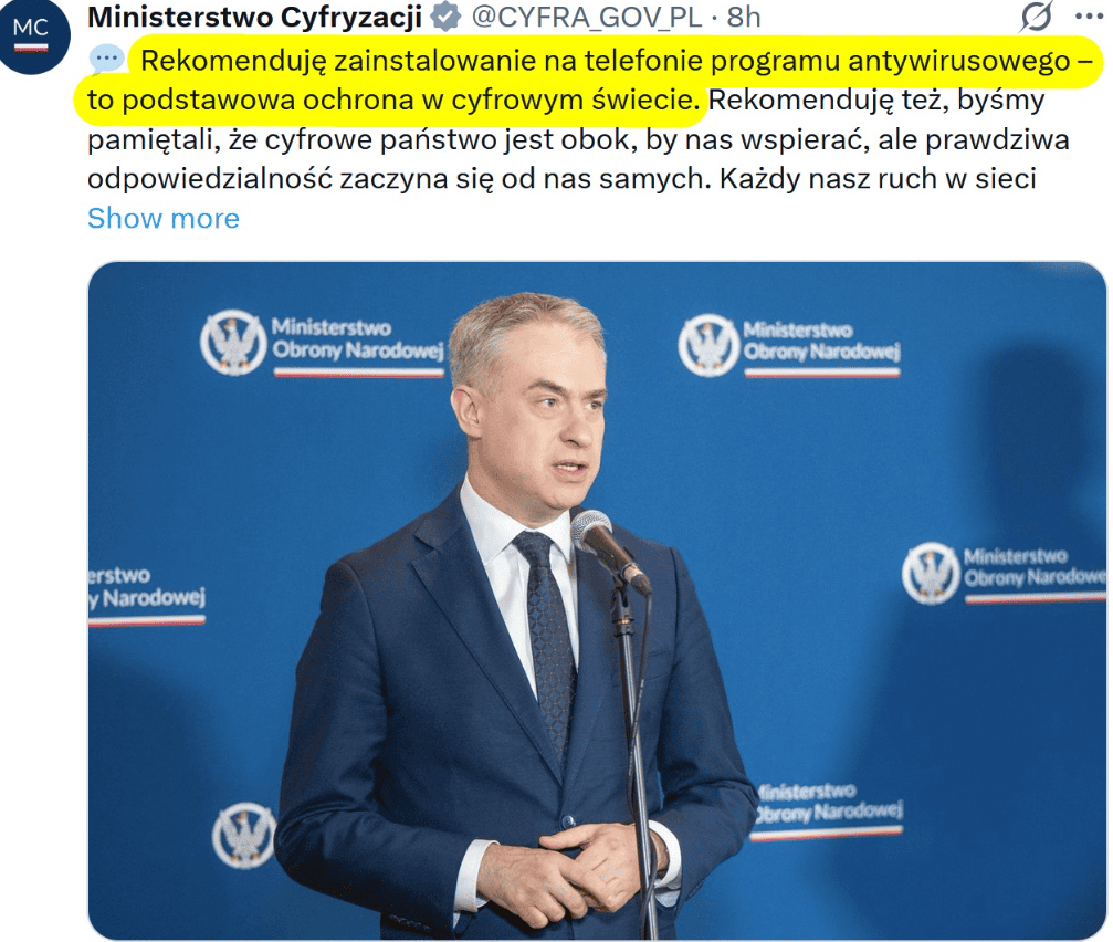 Minister Cyfryzacji powiedział to publicznie. Ekspert ds. cyberbezpieczeństwa wytknął mu poważny błąd