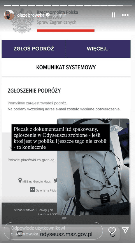 Ola Żebrowska w centrum kataklizmu. Zaczyna się armagedon. Są zdjęcia