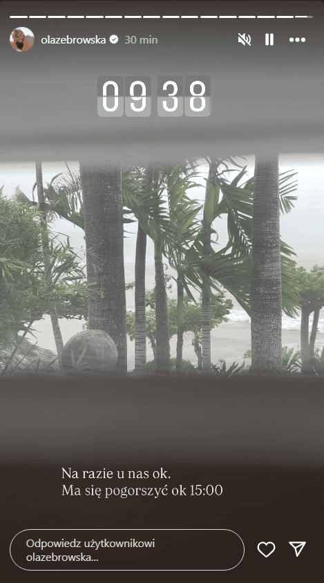 Ola Żebrowska w centrum kataklizmu. Zaczyna się armagedon. Są zdjęcia