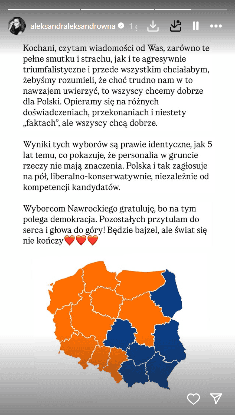  Ola Kwaśniewska broni wyborców Nawrockiego. Wielka klasa córki byłego prezydenta