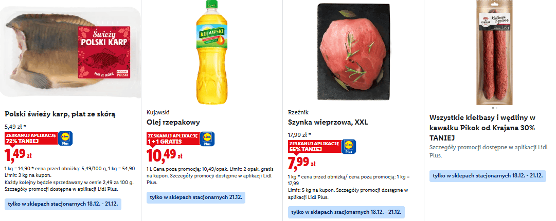 Tylko w niedzielę 21 grudnia w Lidlu "1+1 gratis". Ludzie się rzucili, taniej już się nie da