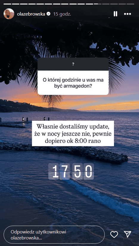 Ola Żebrowska w centrum kataklizmu. Zaczyna się armagedon. Są zdjęcia