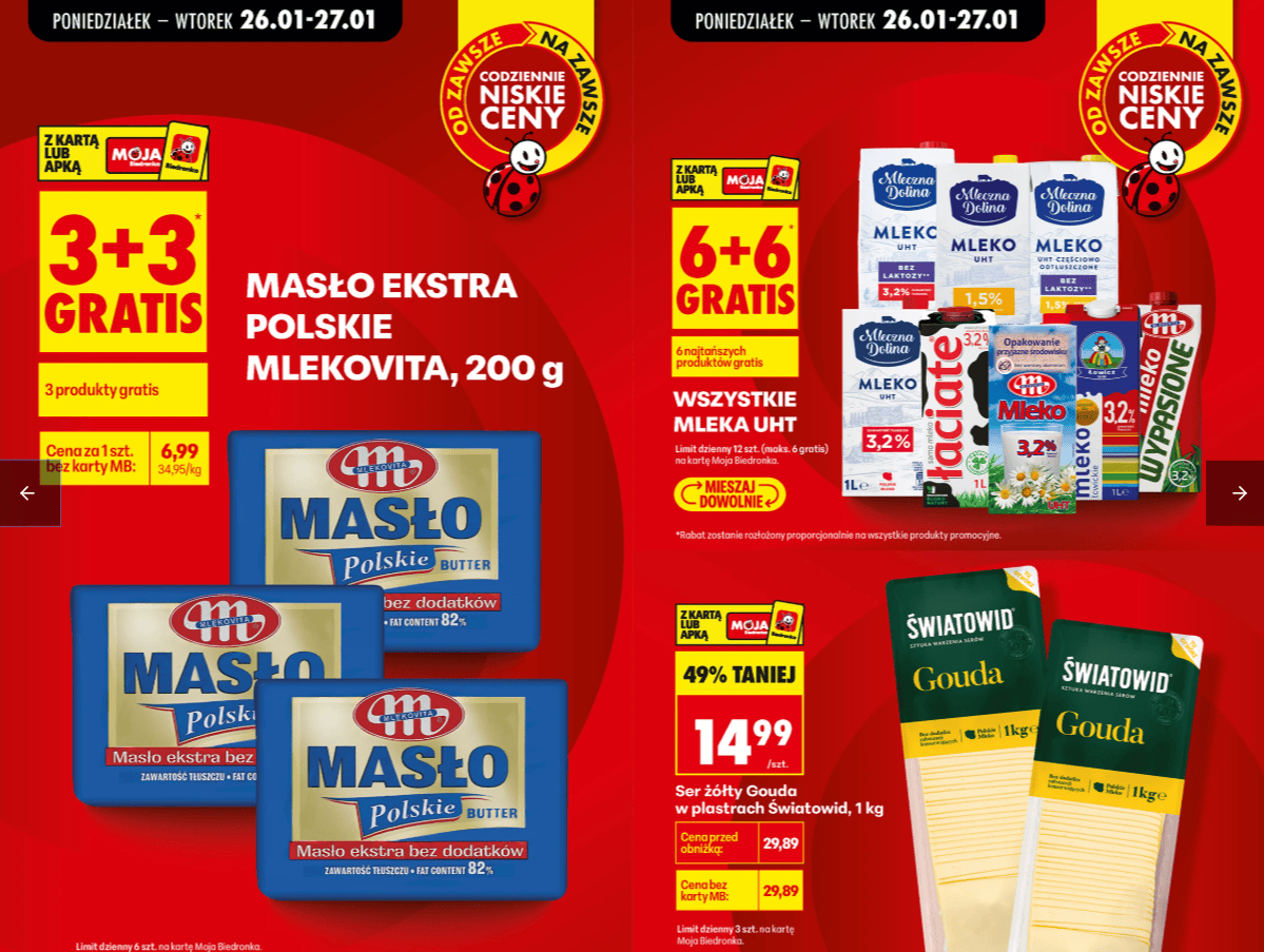 W Biedronce już się zaczęło. Aż "6+6 gratis" i gigantyczne obniżki. Klienci będą zachwyceni