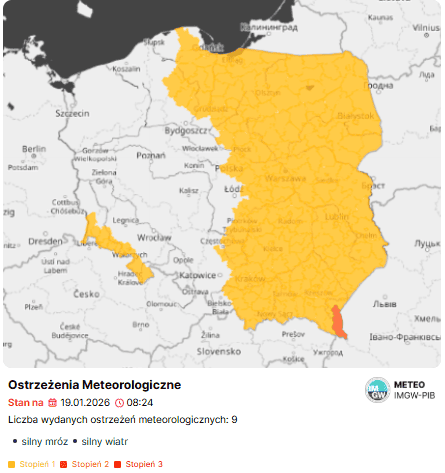 Pół Polski na żółto, aż dziewięć alertów IMGW. Takiej pogody nie było od lat